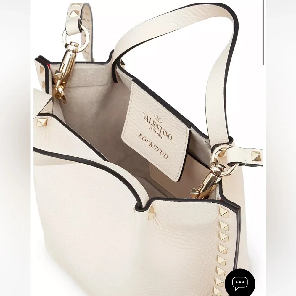 Valentino Garavani Rockstud Small Leather Tote Crossbody Strap - Picture 11 of 11